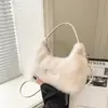 Bolso de mano de felpa de comercio exterior para mujer, nueva colección otoño/invierno 2026, bolso de hombro, bolso cruzado, moderno y popular para el día a día