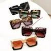 Nuevas gafas de sol de moda estilo callejero para hombres y mujeres, realzan el cutis y efecto adelgazante, montura cuadrada grande, doble puente, tendencia de moda europea y americana, populares en TikTok