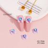 Manicura de celebridades en línea Corazón de dragón Lazo de resina con incrustaciones de cristal Amor Diamante acabado Belleza Chica Uñas de lazo tridimensional Diamante