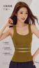 6802# Ropa Interior de Lana y Seda con Forma de U Litar Bra Chaleco Térmico para Mujer