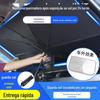 Carro guarda-chuva de borracha preta frente engrenagem isolamento térmico anti-queda guarda-sol protetor solar guarda-chuva de carro protetor solar protetor solar de carro