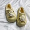 Pantuflas de Algodón para Mujer Invierno y Otoño Pantuflas de Algodón Resistentes a la Suciedad Suela Gruesa para Exterior Antideslizantes Dormitorio de Estudiantes Pantuflas Cálidas de Luna
