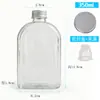 Botella de Plástico Desechable para Té Cold Brew Botella para Té de Frutas Té de Flores Pet con Filtro de Té Botella de Plástico PET de Moda para Té de Leche Jugo
