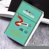 Estuche para Cigarrillos de Plástico a Prueba de Caídas con Diseño de Flor de Loto Portátil Creativo Más Vendido Estuche para Cigarrillos Impreso Siete Lobos Estuche para Cigarrillos a Prueba de Humedad Venta al por Mayor