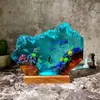 Lámpara de Resina Tiburón Ballena y Tortuga Lámpara de Resina Oceánica Regalo Hecho a Mano de Resina Decoración del Hogar Estilo Caliente Transfronterizo Europeo y Americano