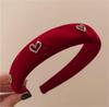 Diadema con lazo de terciopelo de moda de Corea del Sur, tocado para mujer, horquilla para el cabello, grutas elegantes que combinan con todo, diadema negra de Super Hada, accesorios para el cabello