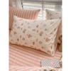 Juego de Cuatro Piezas de Algodón Puro de Dibujos Animados 100% Algodón 2023 Nuevo Cama Sábanas Funda de Edredón Cama Dormitorio Estudiantil Juego de Tres Piezas