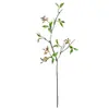 Nueva Flor Artificial Falsa de Fruta de Begonia Estilo Chino Madera Lacada Adorno para Mesa de Comedor de Sala de Estar en Casa Arreglo Floral Decorativo con Ramas y Hojas Secas