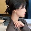 Coreia do Sul elegante brincos de prata 2023 Nova Moda Net Red estilo frio brincos femininos alta qualidade ouro orelha jóias