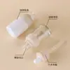 Novos Acessórios de Tampa de Ombro de Bambu Frasco Redondo de Vidro para Essência 20ml 30ml Frasco Conta-gotas para Skincare e Cuidados com os Cabelos Frasco de Óleo Essencial