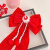Ano novo menina princesa arco coroa cocar crianças hairpin não machuca cabelo bebê vermelho acessórios de cabelo Ano Novo hairpin