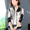 Casaco de Chiffon Tricotado Feminino Primavera Outono Verão Novo Estilo Tamanho Grande Versátil Curto Peça Externa Leve Respirável Roupa com Proteção Solar