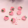 Accesorios de resina fresa lazo parche de dibujos animados funda de teléfono DIY accesorios para el cabello infantiles material hecho a mano