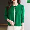 Nova Coleção Primavera, Outono e Inverno 2026: Suéter de tricô, cardigã e peças de outer wear com modelagem solta, estilo curto e moderno para mulheres de meia-idade e idosas