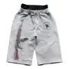 Pantalones Cortos Estampados Hip-Hop para Calle para Hombres y Mujeres, Sueltos con Cordón, Doble Cintura, Casuales, Nuevo Estilo Primavera 2026