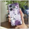 Aplicable a la funda de teléfono infinix Smart8/X6225 divertida para hombres y mujeres pareja creativa divertida silicona Roja