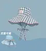Sombrero de Pescador de Doble Cara de Nuevo Estilo para Primavera y Verano para Mujer, Versátil Sombrero de Sol de Ala Ancha para Exteriores con Protección UV