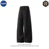 Pantalones de pana estilo Old Money americano marca Nasa para hombre Otoño Retro Caídos Casuales Sueltos de Pierna Ancha