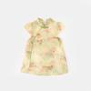 Vestido de Verano para Niñas 2025 Nuevo Estilo Chino Bebé Niña Nuevo Estampado Falda Pequeña Delgado Cheongsam Falda 5308