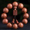 Pulsera de cuentas de pera de hierba africana erizo sándalo rojo 2.0 pulsera de flor de Birmania rosario atado a mano para hombres y mujeres fabricantes de cuentas