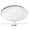 Estante de Acero Inoxidable para Cocinar al Vapor Doméstico Impermeable para Tamales y Pan al Vapor Plato Redondo para Cocinar al Vapor con Patas Altas Cajón de Vapor para Cocina Jaula de Vapor para Cocina