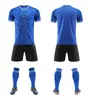 Traje de Uniforme de Fútbol para Niños para Hombres y Mujeres, Uniforme de Equipo de Juego para Adultos, Uniforme de Entrenamiento de Manga Corta de Verano para Estudiantes de Primaria y Secundaria