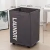 Cesta para Ropa Sucia de Tela Oxford, Extraíble con Ruedas, Cesta Plegable de Almacenamiento, Organizador de Esterillas de Yoga, Caja de Almacenamiento Doméstica Debajo de la Mesa
