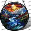 Adornos Colgantes Decorativos de Vidrio de Color Transfronterizos, Decoraciones para Paredes y Ventanas, Captadores de Luz, Regalos para el Día de la Madre, Regalos de Cumpleaños