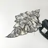Lenço de Seda Estampado Levemente Luxuoso para Mulheres, Lenço Triangular, Lenço Triangular Decorativo de Seda, Lenço de Pescoço, Xale, Atacado