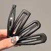 Presilha de Cabelo Minimalista Preta Fosca para Mulheres, Ferramenta para Arrumar o Cabelo na Parte de Trás da Cabeça, Presilha para Franja Lateral, Presilha Bb, Acessório de Cabelo, Grampo