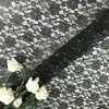 Fabricante de Tela de Malla de Poliéster sin Estirar, Tela de Encaje de Malla Jacquard Orquídea, Tela para Ropa Mantel Cortina
