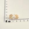 Aretes de Hoja de Ginkgo de Lujo Ligero Estilo Francés Moda para Mujer Elegante Elegantes Aretes de Zircón de Industria Pesada Aretes de Tacto de Alto Grado
