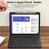 Adecuado para Funda Protectora iPad Air 13 pulgadas 2024 Pro110.9 Teclado Bluetooth Retroiluminado Colorido Ranura para Lápiz Funda de Cuero