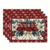 Novo Caminho de Mesa de Natal Jogo Americano Casa Sala de Jantar Sala de Estar Mesa de Jantar Interno Externo Feriado Decoração de Sino de Feriado