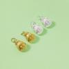 Prata de Lei S925 Banhada a Ouro com Diamantes Incrustados, Pingente Oco de Cabacinha da Sorte, Acessório de Joia de Prata para Pulseira Colar Pingente DIY
