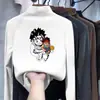 Camiseta de manga comprida para meninos, novo estilo outono/inverno 2026, gola alta, para crianças maiores, camada interna com forro de fleece, camiseta básica infantil