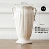 Vaso de cerâmica ornamentos sala de estar ornamentos de flores estilo europeu retro branco sagrado binaural estilo americano luz luxo alto