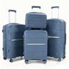 Juego Personalizado de 4 Piezas de Maletas de Polipropileno para Comercio Exterior Transfronterizo Cerradura de Aduana Maleta Maleta de Mano Juego de Maletas de Viaje Bolsa con Ruedas