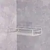 Estante de Almacenamiento Rectangular para Inodoro Montado en Pared de Hierro Forjado Estante de Almacenamiento para Artículos de Tocador Sin Taladro Almacenamiento al por Mayor