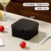 Contenedor de almacenamiento de alimentos cuadrado de plástico hermético, apto para alimentos, diseñado para que los estudiantes preparen el almuerzo, ligero, adecuado para mujeres, e incluye un juego de botella de agua