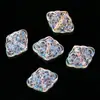 Nuevo Estilo Vidriado Translúcido Nube Propicia Forma de Diamante Ruyi Cuentas con Agujero Pasante Pulsera DIY Pasador Colgante Colgante para Joyería Venta al por Mayor