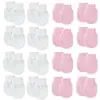 Comercio Exterior Color Sólido Bebé Guantes Pequeños Bebé Guantes Anti-arañazos Guantes para Recién Nacido Guantes Cálidos de Una Capa Transpirables
