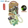 Muñeco de Monstruo Pequeño Auténtico de Dibujos Animados de la Montaña Langlang Llavero de Muñeco Periférico de Anime Colgante para Bolso Accesorios Pequeño Regalo