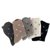 Otoño e Invierno Nuevos Calcetines Gruesos Cálidos Retro Florales de Lana Estilo Coreano Ins Calcetines sin Costuras de Media Caña Calcetines Slouch para Mujer