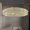 Lámpara de araña de cristal de lujo italiana para sala de estar, sencilla, de alta gama, para comedor, dormitorio, pasillo, lámpara principal, novedad de 2024.