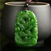 Colgante de jaspe de alta resistencia de Mongolia Exterior, colgante grande para hombre de la marca Kirin Dragon, jaspe Hetian de Xinjiang