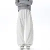 Estilo americano, corte holgado, moda urbana, colección otoño 2026: Pantalones deportivos casuales de pierna ancha, pantalones largos para hombre, nuevo diseño moderno