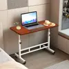 Mesa Lateral Móvil Minimalista Moderna para Apartamentos Pequeños, Mesa Lateral Cuadrada Plegable para Dormitorio, Escritorio de Estudio, Escritorio de Computadora