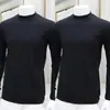 Top de capa base para hombre 2025 Nuevo Otoño e Invierno Ajuste Delgado, Camiseta Blanca de Manga Larga con Cuello Alto