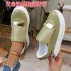 Zapatos de Exportación de Talla Grande Nuevos de Primavera y Otoño 2025 con Punta Redonda Disponibles en Stock Estilo Deportivo Casual Europeo y Americano Zapatos de Moda Planos Slip-On